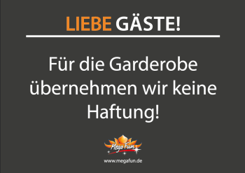 Garderobenschild DIN A4
